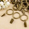 IPEAK 50 Pack Curtain Clips with Rings, Metal Curtain Rings
