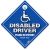 DISABLED DRIVER PLEASE BE PATIENT, Car Sign, Disabled Car Sign,