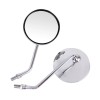 KEEPDSGN Round Chrome Motorcycle Rear View Mirrors For Kawasaki KZ400