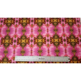Blend Neruda Bay BTY WinterPrint Blend Fabrics Azaleas & Leaves Pink Digital Print