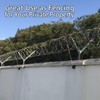 QVQE 410FT Galvanized Steel Razor Wire Ribbon Barbed Concertina, 82