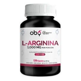 L Arginina 1000mg  Aminoacido Esencial Precursor De Óxido Nítrico  Pre Entreno- Pre Workout Suplemento Alimenticio  Máxima Potencia Y Absorción  Oby  