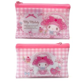 MyMeloday 50th Anniversary Mini Zipper Pouch 2 Pack - Cute Mesh Pouch Bags for Cards, Coins, Jewelry, Cosmetics - Secure Zipper Closure - Ideal for Organizing Small Accessories (Pink)