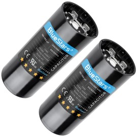2 Packs 161-193 uf MFD 50/60 Hz 220-250 VAC Volts Round Start Capacitor by BlueStars - Universal Fit for Air Conditioners