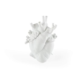 Seletti Love in Bloom Porcelain Heart Vase