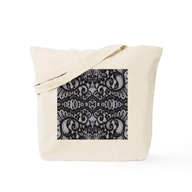 CafePress Modern Girly Vintage Lace Tote Bag Reusable Natural Beige Canvas Shopping Bag
