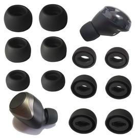 Replacement Ear Tips for Jabra Elite 85t/Galaxy Buds Pro Ear Tips for Elite 85t/Galaxy Buds Pro Earbuds 6 Pairs LMS Black