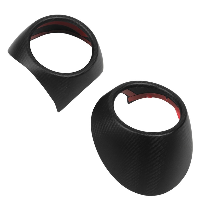 2 Pcs AC Air Vent Trim Dry Carbon Fiber Outlet