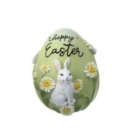 The Bridge Collection Happy Easter Bunny Egg-Shaped Figurine