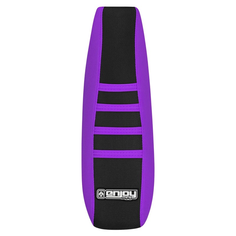 Enjoy Mfg 2002-2022 Kawasaki KLX 110 gripper seat cover PURPLE/BLACK/P