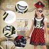 Jurebecia Girls Pirate Costume Toddler Kids Princess Buccaneer Costume Dress
