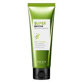 SOME BY MI Super Matcha Pore Clean Cleansing Gel / 3.38Oz, 100ml / Made from Matcha Extracts for Sensitive Skin/Sebum and Blackheads Control/Facial Skin Care