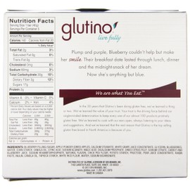 Gluten Free by Glutino Breakfast Bars, Blueberry, 1.41 oz ( 5 Bars )