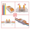 Aiqeer 30 Pcs SPL-2/SPL-3 Lever-Nut Wire Connectors Set, Transparent Conductor