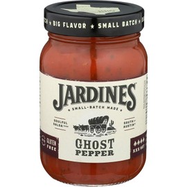 Jardine's 7J Ranch Ghost Pepper Salsa, XXX Hot, 16 Ounce (2 Jar Bundle)