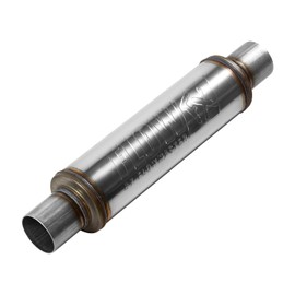 Flowmaster 71416 FlowFX Muffler 2.5" Inlet/Outlet - Round Body - Moderate Sound 409 Stainless Steel