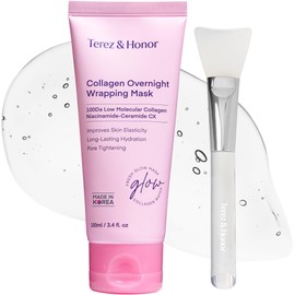 TEREZ  HONOR Mascarilla Nocturna de Colágeno Peel-Off Mascarilla Coreana para Elasticidad, Hidratación y Luminosidad  Colágeno de 100 Dalton con la...