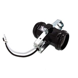 Medium Base E26 Double Light Fixture Socket,JNXQWE Phenolic Multi-Cluster Incandescent Lampholder with 1/8 IP Bracket 10cm Wire Pack of 1