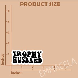 (3PCS) Funny Dad Stickers, Trophy Husband - Waterproof Vinyl Decals for Laptops, Tumblers, Scrapbooks, Water Bottles, Father's Day Gift for Papa or Grandpa 3" x 2"