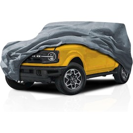 CARDIZ Supreme Full Car Cover - Semi Custom Fit for Ford Bronco Raptor 2021-present SUV 4-Door | All-Weather Protection: Waterproof, Dustproof, Windproof, UV-Resistant