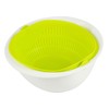 Pearl Metal C-5724 Mira Colander Bowl, Small, Green, Made in