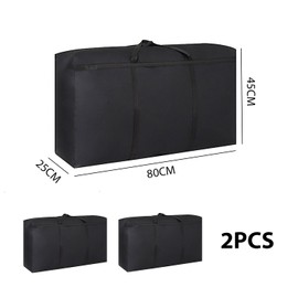 2 pieces of luggage bags, Oxford storage bags, travel luggage carrying bags, breathable canvas storage bags, suitable for bedding, duvets, blankets, clothes (80 * 45 * 25cm)