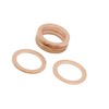 INFINAUTO M18 x 24.5mm x 1mm Copper Washers Flat Car