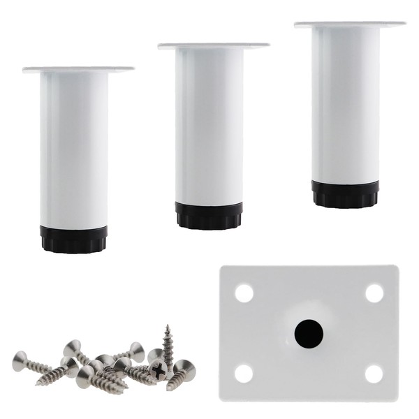 CChiai 4PCS Furniture Leg Cover Hardware - 3 inch Adjustable