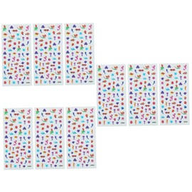 DOITOOL 9sheets Nail Art Decals for Boys and Girls Sea Star Nail Stickers Gel Sticker Kit Fun Fingertip Decorations
