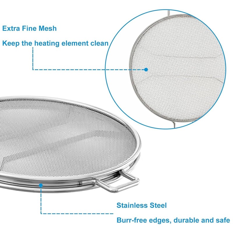 Stainless Steel Splatter Shield for Ninja Foodi Max PRO AG651UK,