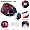 Regro Embroidery Ocean Octopus Scrub Caps Surgical Women with Button