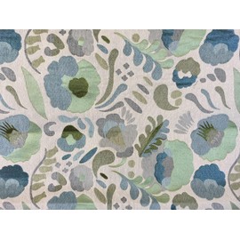 OctoRose Chenille-Green-Spots, 1 Yard (36x59 inch) Upholstery Sewing Fabric for Sofa, Futon, Cushion, Bench, Daybed Mattress, Window Bay Cushion Cover Cut by The Yard (Chenille-Green-Spots, 1 Yard)