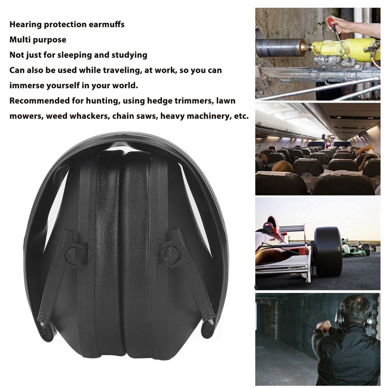 Noise Reduction Safety Ear Muffs Hearing Protection Earmuffs Foldable Sound