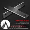HAUTMEC 20PCS 18mm Triple Cutting-edge Snap Off Blades, Retractable Black