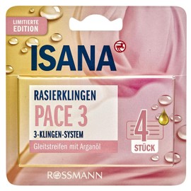 ISANA Pace 3 Lady Razor Blades, Pack of 4