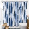 SVBright Abstract Navy Blue Shower Curtain 72Wx72L Inch Modern Ombre