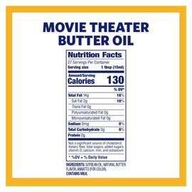 Kernel Season's Movie Theater Popcorn Oil, Butter, 13.75 Ounce (Pack of 6)