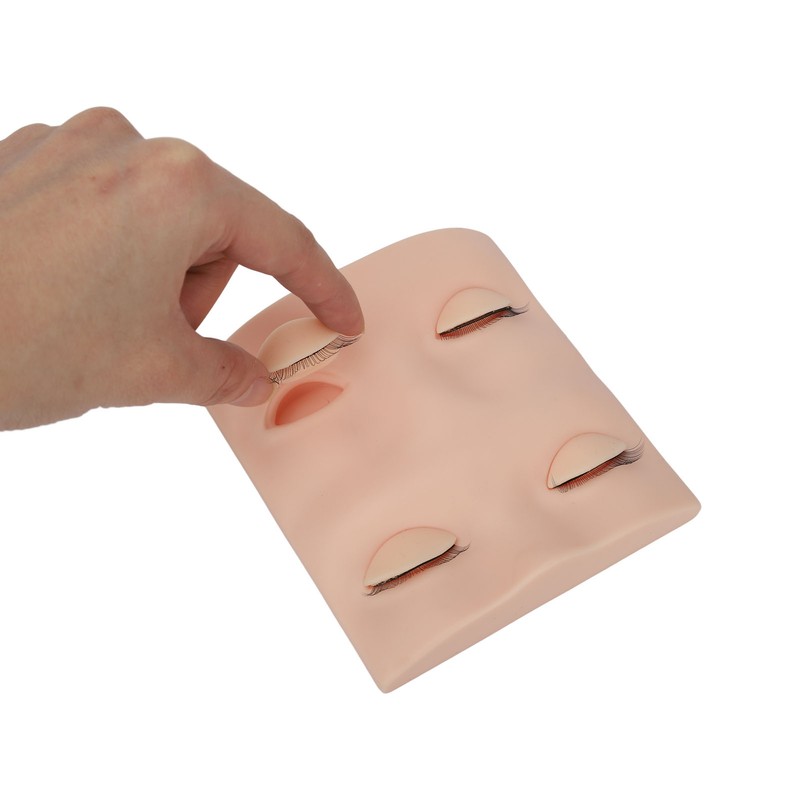 Lash Mannequin Head with with 3 Pairs Replacement Eyelids Realistic