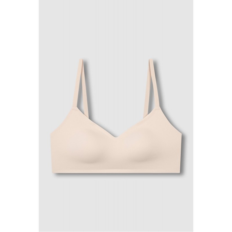 JAJU [JAJU] Women's Perfect No-Line Camisole Crop Bra_Beige