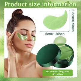 TZQFROCE Pack of 60 eye pads, eye pads, against eye pads, reusable, dark circles, eye pads, against dark circles for moisturising