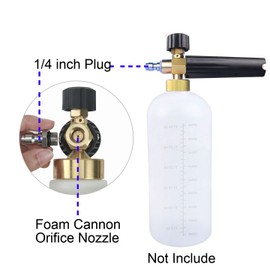 RIDGE WASHER 1.1 mm Foam Cannon Orifice Nozzle, Universal Thread Tips for Snow Foam Lance, 2 Pack
