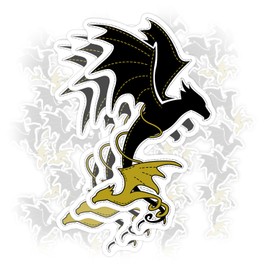 Fourth Wing Sticker Set Waterproof Vinyl Decals for Laptop or Water Bottle Dragon Sticker Pack Graphic Stickers With Quotes Fantasy Book V2