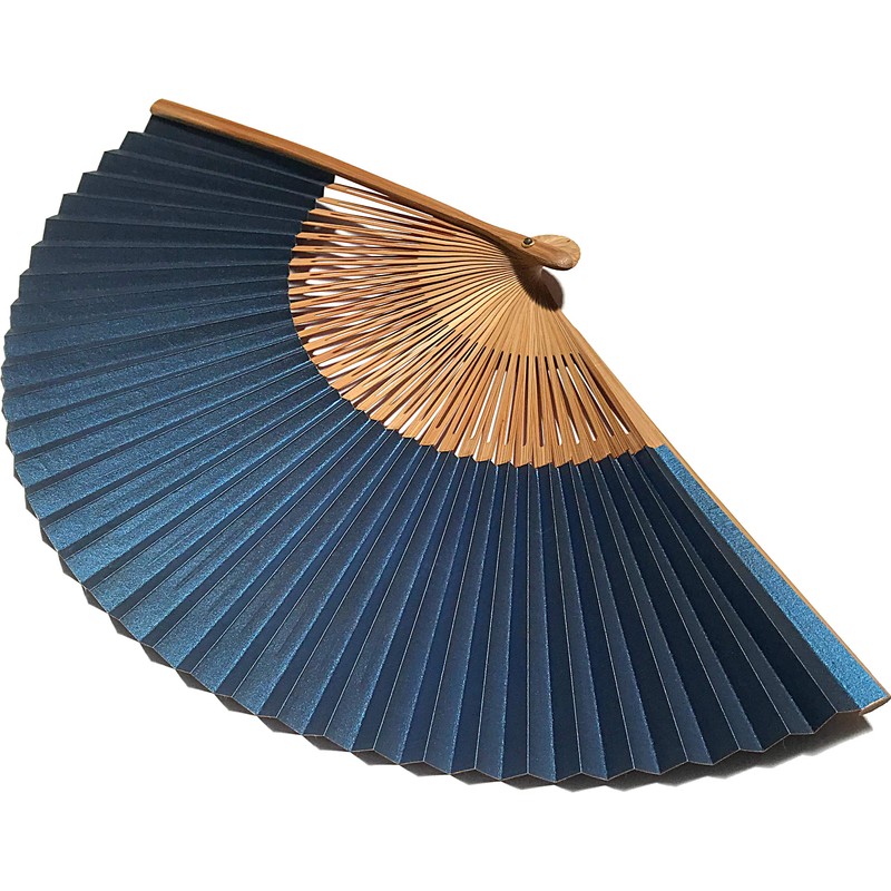 Hana-Kanzashi Women's Iron Wire Handled Fan Set with Stainless Steel