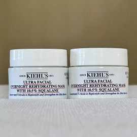 Kiehl's KIEHL’S ULTRA FACIAL OVERNIGHT REHYDRATING MASK 10.5% SQUALANE (0.5OZ/14ML) 2X