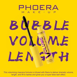 Bubble Mascara – Lightweight Volumizing Mascara for Fluffy, Lifted & Defined Lashes – Jet Black, Smudge-Proof, Long-Lasting Formula for Bouncy Volume, Curl & Root-to-Tip Lash Separation