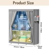 Design Portable Closet Wardrobe Clothes Rack Storage Organizer Shelf Bedroom