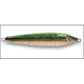 P-Line Laser Minnow, Green/Brown/Yellow/Silver, 1 oz