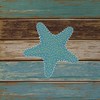 CafePress Starfish Coastal Weathered 13"x13" Reusable Grocery Shopping Sling Tote