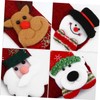 CAXUSD 4pcs Christmas Kitchen Appliance Handle Cover Refrigerator Handle Gloves