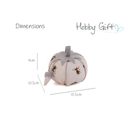 Hobby Gift Novelty Fabric Pincushion - 9 x 10.5 x 10.5cm - Tomato Bee